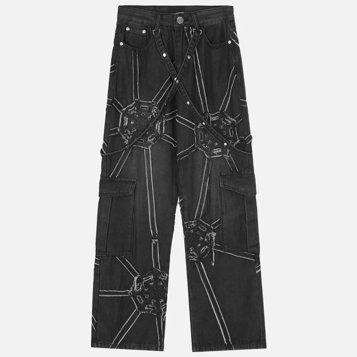 Spider Denim Pants