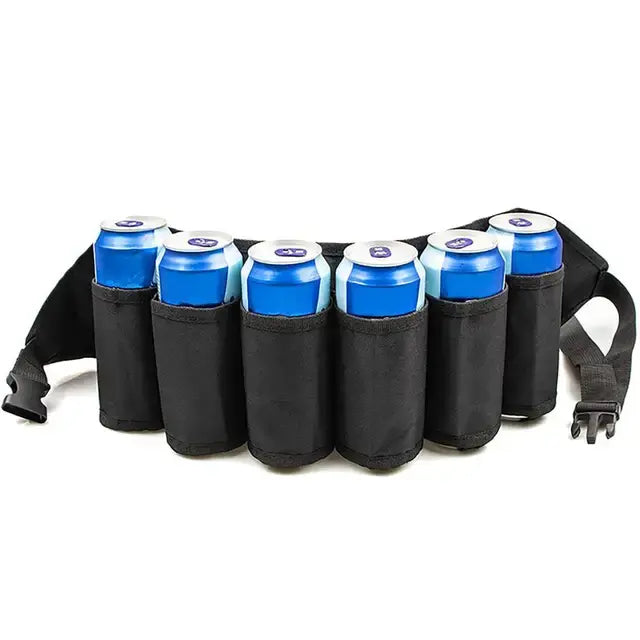 Portable Waist Beer Belt Holster Wine Bottles Beverage Holder Hanging Organizer For Climbing Camping Hiking Dropship