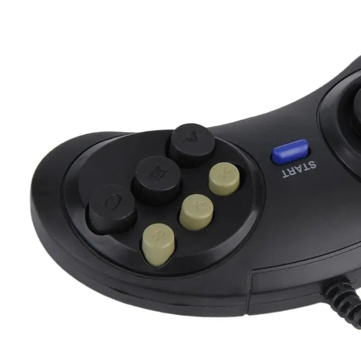 Classic Wired 6 Buttons Joypad Handle Game Controller For SEGA MD2 Mega Drive Gaming Accessories Universal Remote Control