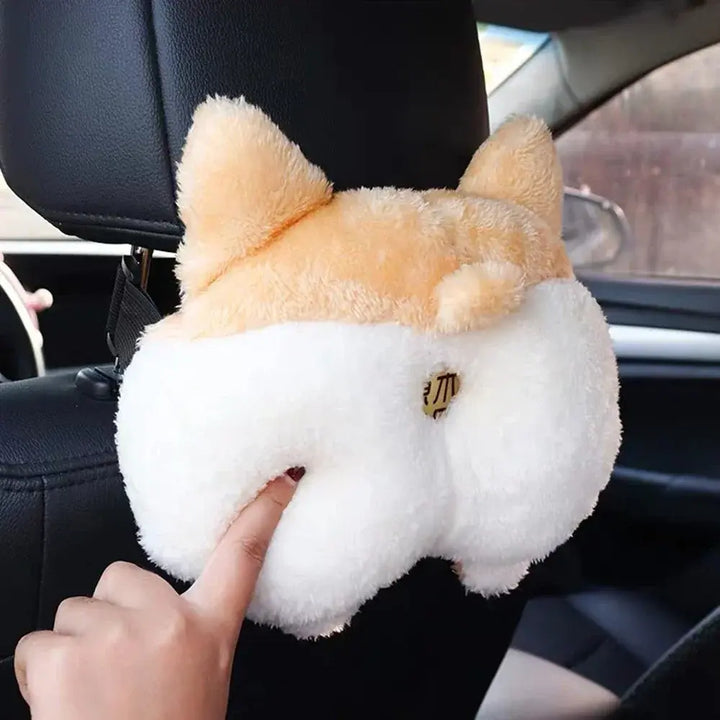 Creative Corgi Ass Tissue Box Soft Cartoon Paper Napkin Case Cute Animals Car Paper Boxes Lovely Napkin Holder for Car Seat