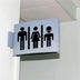 WC Toilet Entrance Sign Door Stickers For Public Place Home Decoration Creative Pattern Wall Decals Diy Funny Vinyl Mural Art