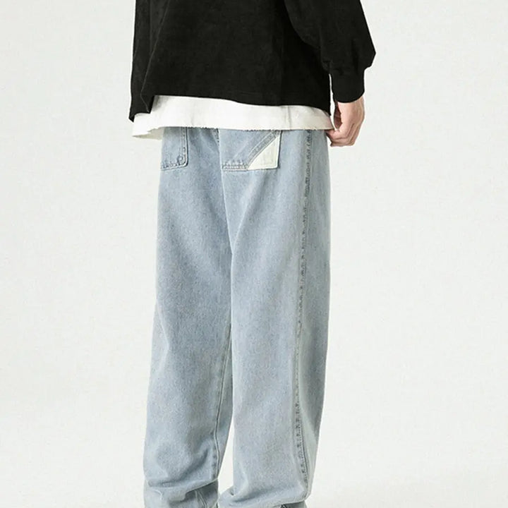 Retro Loose Straight Wide Leg Pants