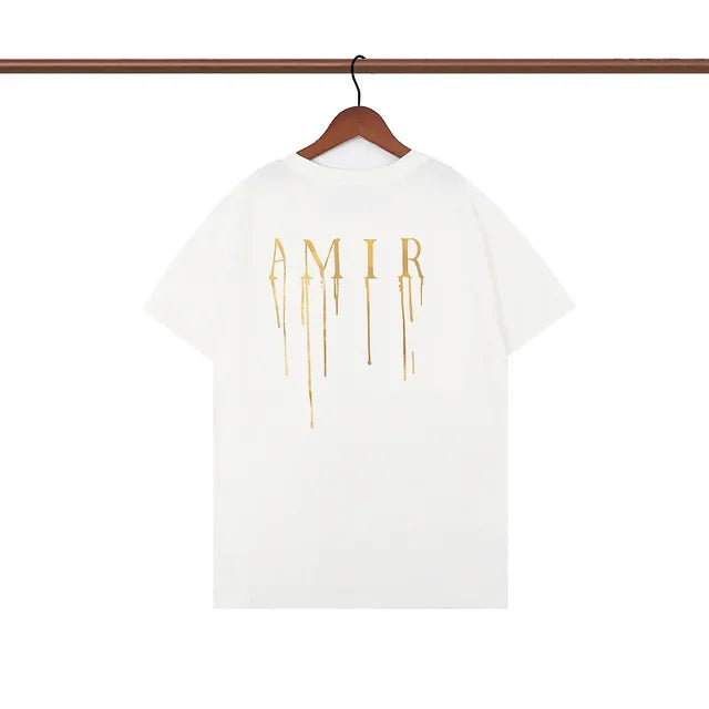 Short Sleeve Graffiti Letter Printed T-shirt