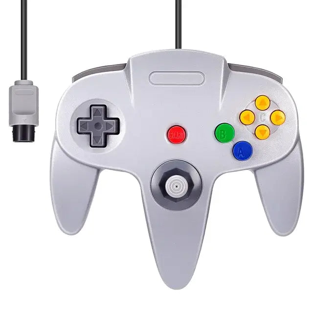 N64 Controller Classic 64-bit Wired Remote Gamepad Control Gaming Joystick Accessories Retro Video Game System Console Joypad