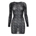 Teyanna Mesh Cutout Bodycon Mini Dress