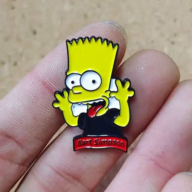 The Simpsons Homer Enamel Pins Brooches for Women Cartoon Badge on Backpack Hat Decoration Accessories Anime Jewelry Fans Gifts