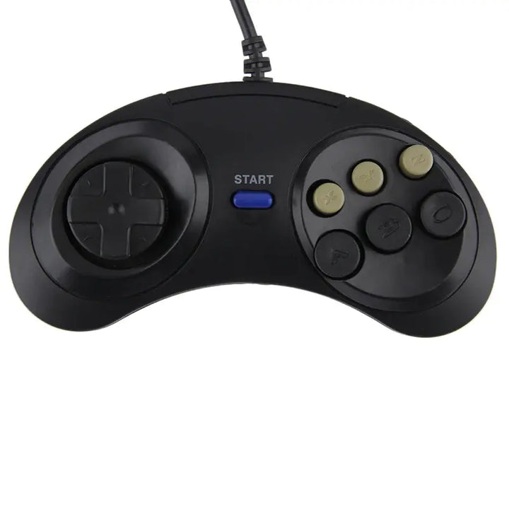 Classic Wired 6 Buttons Joypad Handle Game Controller For SEGA MD2 Mega Drive Gaming Accessories Universal Remote Control