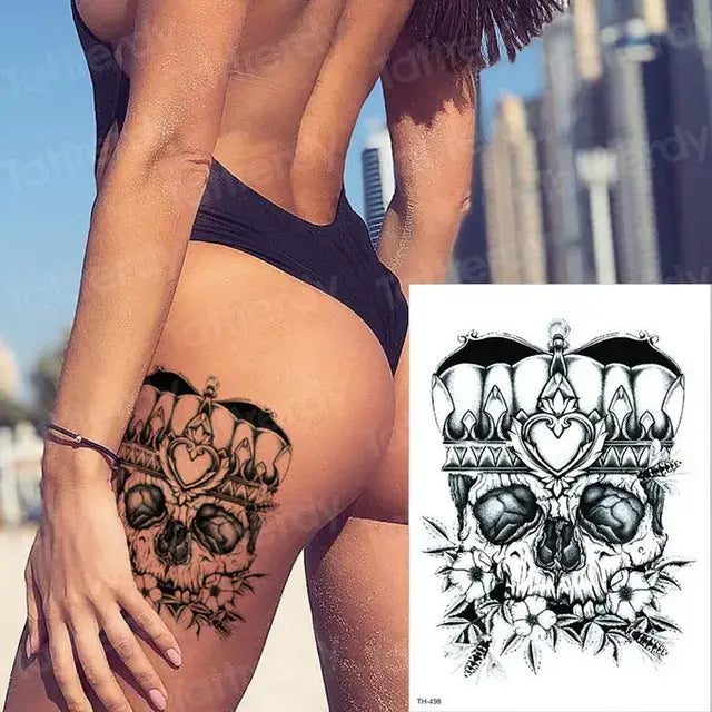 temporary tattoos halloween body stickers sex robot machine tattoo for men mechanical tattoos boys swallow tattoo fake 3D black