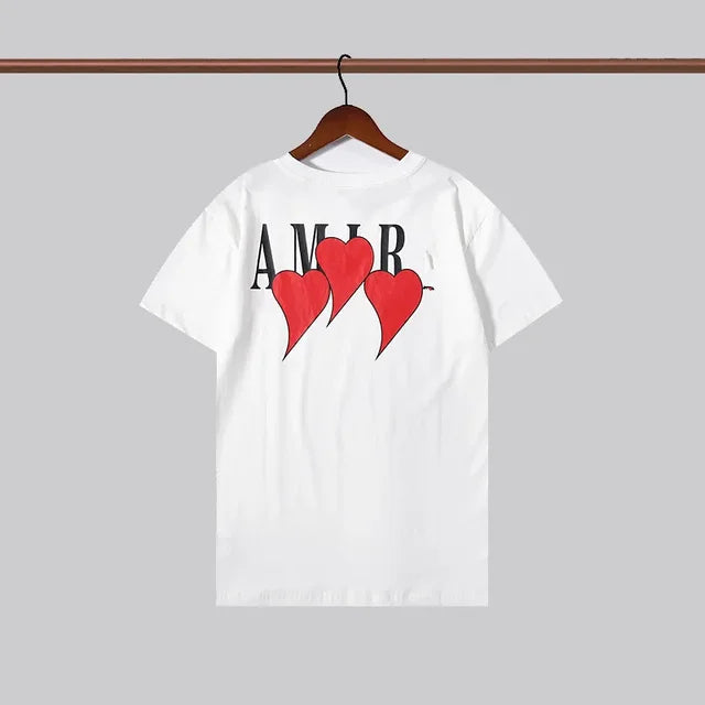 Short Sleeve Graffiti Letter Printed T-shirt