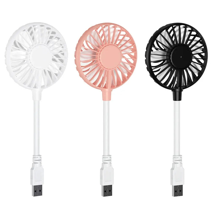 Creative Office Summer Cooling Fan Portable USB Input Fan Adjustable Mini Fan Brushless Mute Fan Laptop for Home Dorm Outdoor