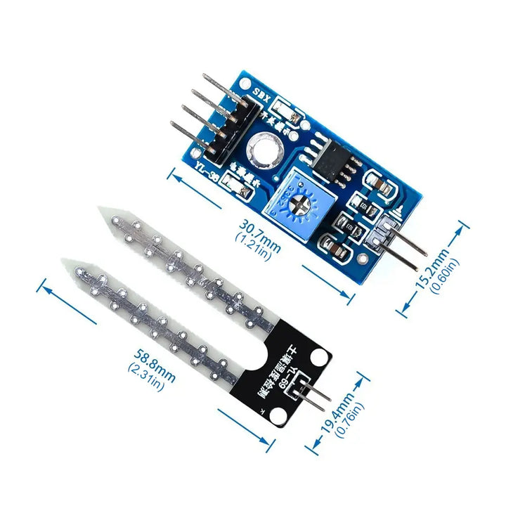 Smart Electronics Soil Moisture Hygrometer LM393 Soil Moisture Sensor Development Board High Precision for Arduino DIY