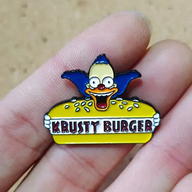 The Simpsons Homer Enamel Pins Brooches for Women Cartoon Badge on Backpack Hat Decoration Accessories Anime Jewelry Fans Gifts