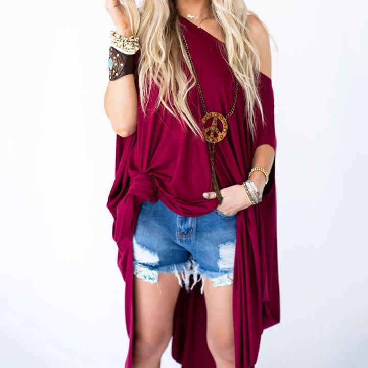 Fashion Batwing Sleeve Beach Dress