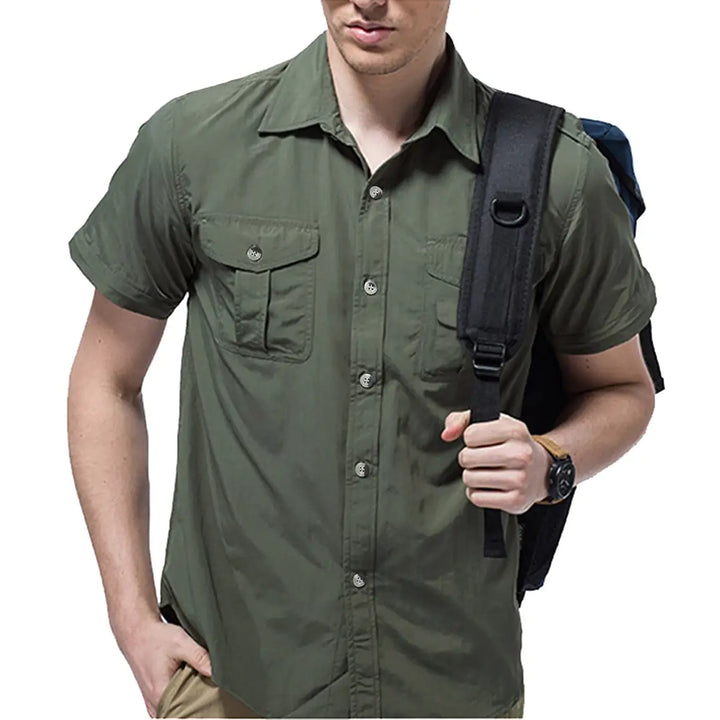 Quick Dry Tactical Button Up Shirt