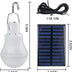 LED Solar Bulb Light Waterproof Outdoor 5V USB Charged Hanging Emergency Sunlight Powered Lamp Portable Powerful Indoor House