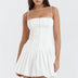 White Pleated Dress