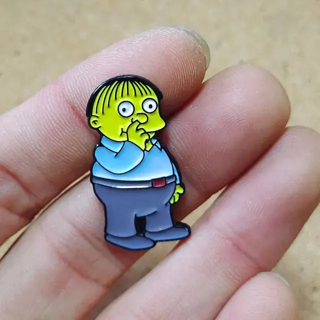 The Simpsons Homer Enamel Pins Brooches for Women Cartoon Badge on Backpack Hat Decoration Accessories Anime Jewelry Fans Gifts