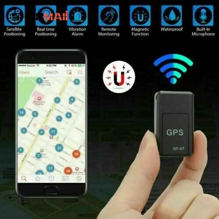 GF-07 Car Real Time Tracking Magnetic Children Anti-lost Locator Anti Theft SIM Message Positioner Car Tracker Automobile Parts