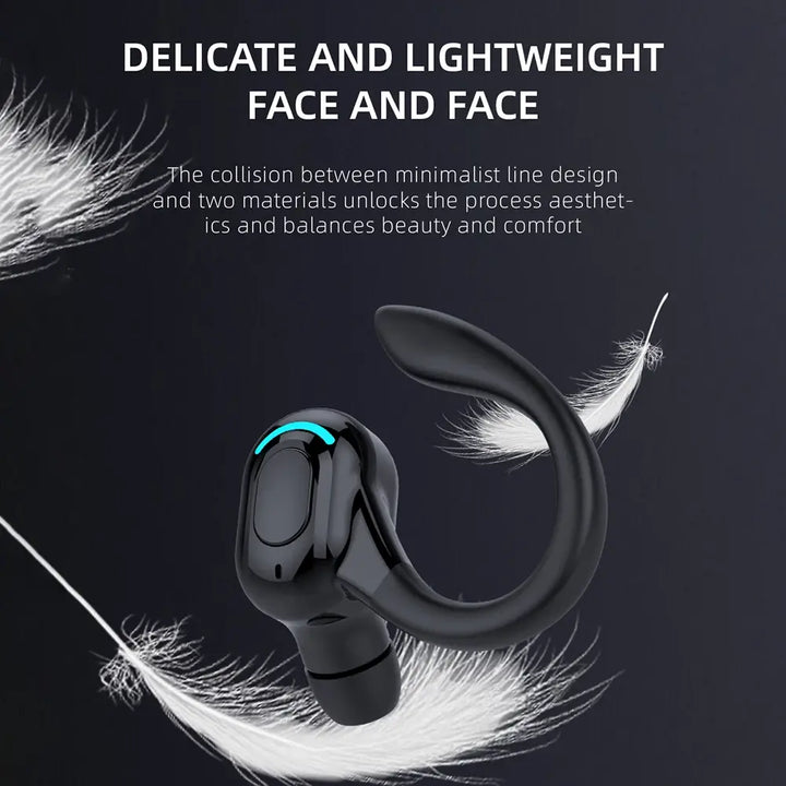 M-F8 Bluetooth 5.2 Wireless Earphone Ear Hook Mini Business Headphone HIFI Bass Noise Cancelling Sports Gaming Earbuds Headset