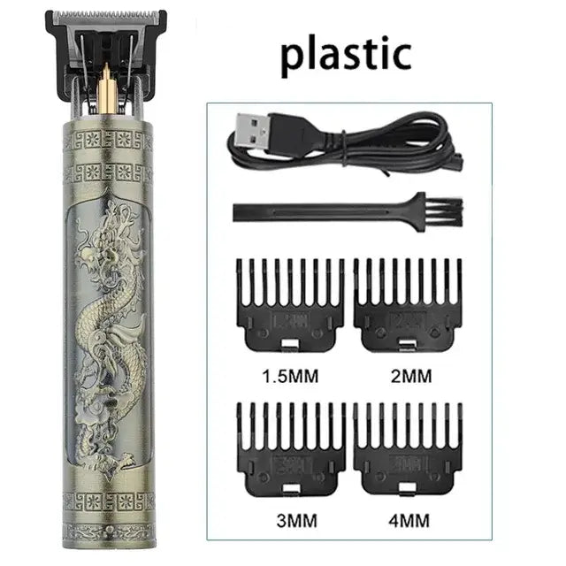 2024 New Vintage T9 Hair Cutting Machine Men's Electric Shaver Rechargeable Hair Trimmer Beard Clipper Barber Hair Cut Hot Sale