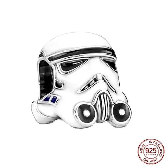 Fit Original Pandora 925 Silver Bracelet Star Wars Hot Toys Jewelry Charms Beads Womens Bracelet Fine DIY Birthday Making Gifts