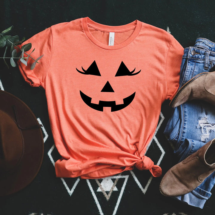 Halloween Pumpkin Face Shirt, Pumpkin Face Shirt, Halloween Outfit