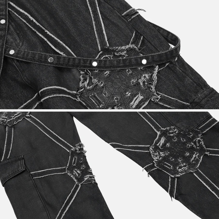 Spider Denim Pants