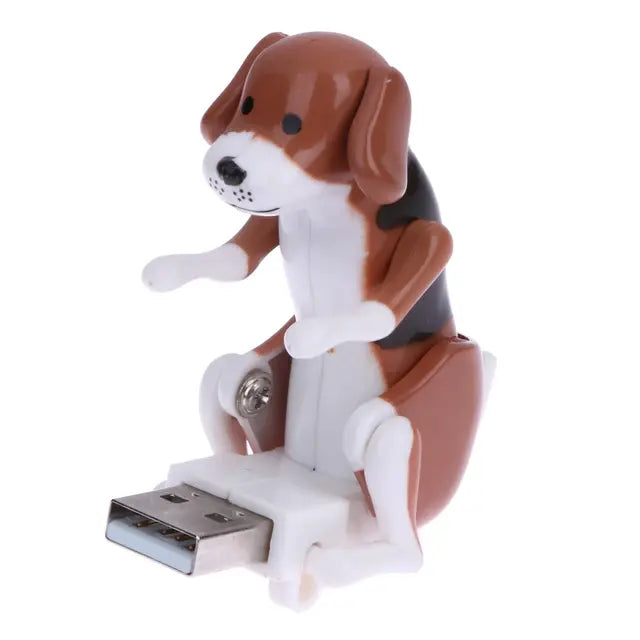 Portable Funny Cute Pet USB Humping Spot Dog Toy Christmas Gift for Kids Favor USB Gadget 60x30x60mm for Computer Notebook PC