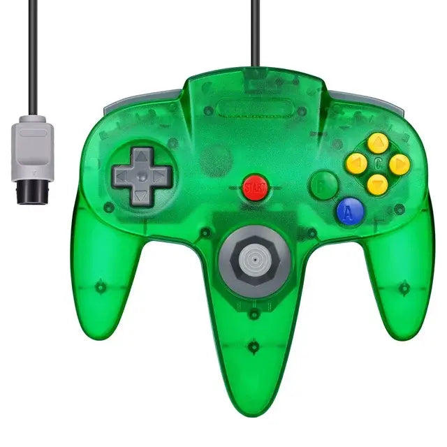 N64 Controller Classic 64-bit Wired Remote Gamepad Control Gaming Joystick Accessories Retro Video Game System Console Joypad