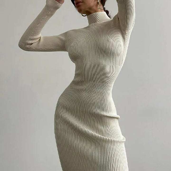 Turtleneck Maxi: Elegant Sweater Dress