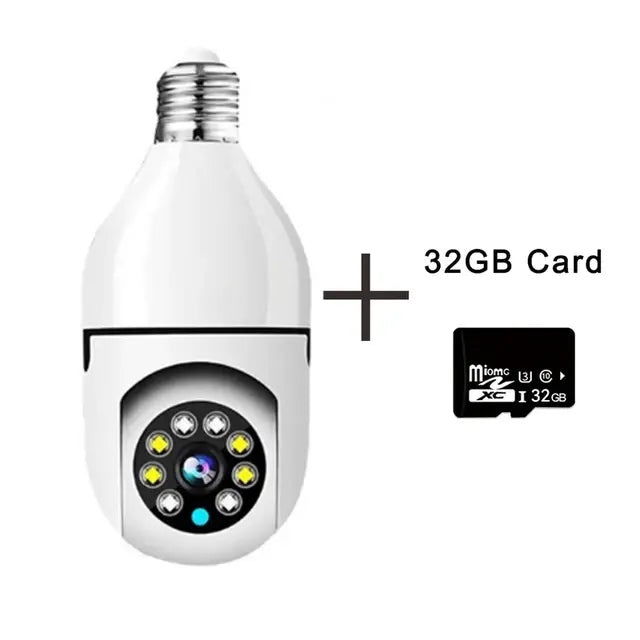 Mini Wifi Camera 5G HD 1080P LED Light 360 Wireless Panoramic Home Security CCTV E27 Fisheye Bulb Lamp IP Camera Two Ways Audio