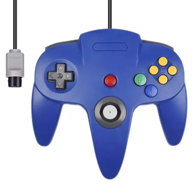 N64 Controller Classic 64-bit Wired Remote Gamepad Control Gaming Joystick Accessories Retro Video Game System Console Joypad