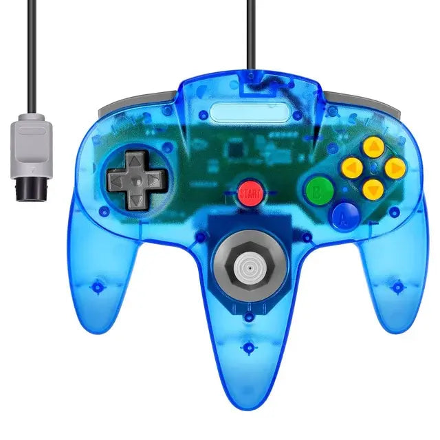 N64 Controller Classic 64-bit Wired Remote Gamepad Control Gaming Joystick Accessories Retro Video Game System Console Joypad