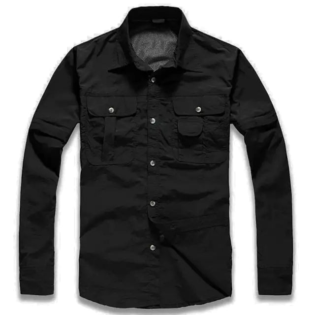 Quick Dry Tactical Button Up Shirt