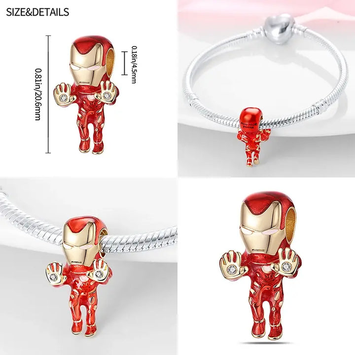 Hot Toys Charm Marvel Plata De Ley 925 Guardians of The Galaxy Alliance Beads Fit Pandora Marvels Bracelet DIY Jewelry Make Gift