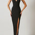 Sleeveless Mermaid Front With Slit Dress