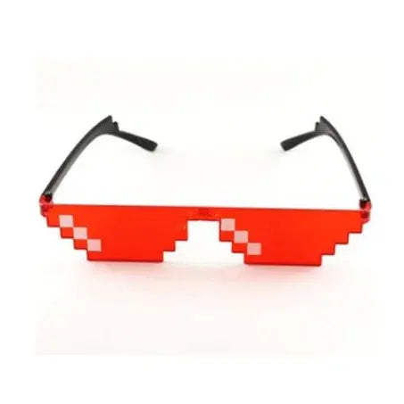 NEW Design Funny Mosaic Sunglasses Thug Life Sun Glasses Pixel Black Retro Gamer Robot Sunglasses Birthday Party Cosplay Favors