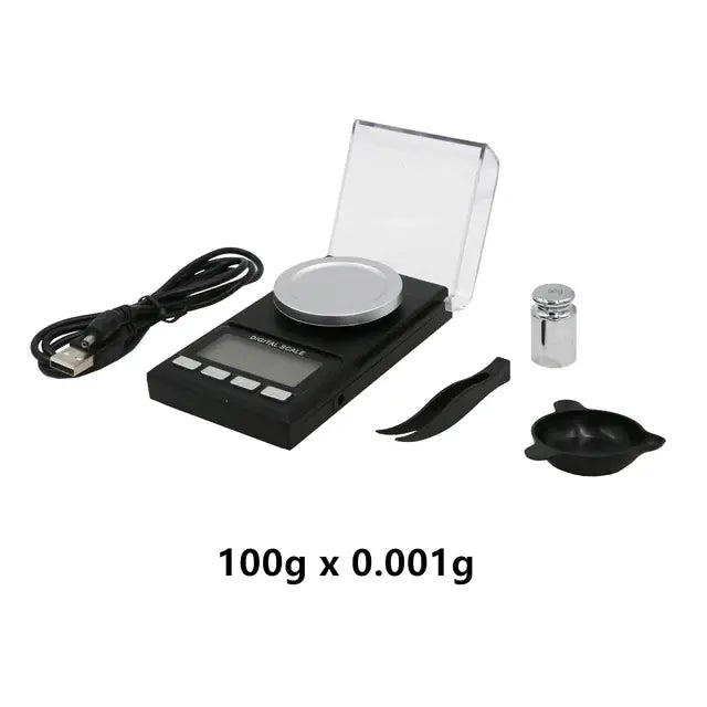 0.001g Electronic Digital Scale Portable Mini Scale 100g/50g Precision Professional Pocket Scale for Jewelry  Kitchen