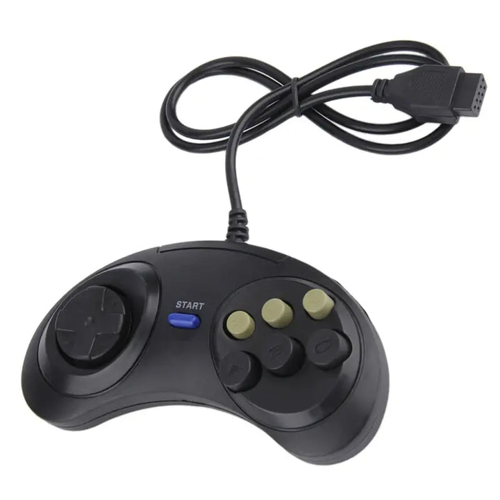 Classic Wired 6 Buttons Joypad Handle Game Controller For SEGA MD2 Mega Drive Gaming Accessories Universal Remote Control