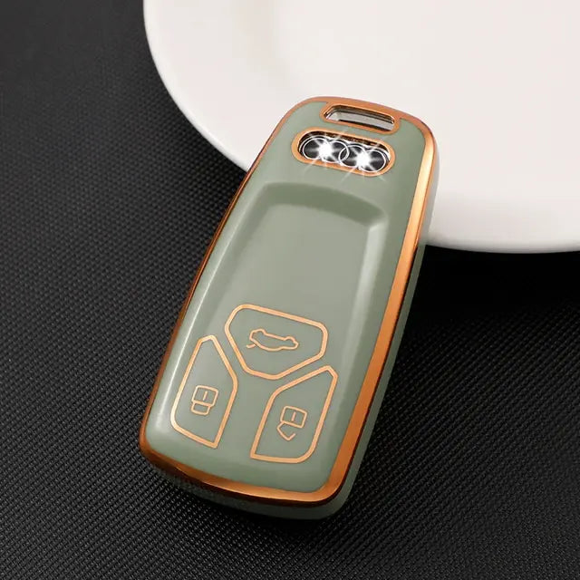 TPU Car Key Case for Audi A4 B9 Q5 Q7 TT TTS 8S 2016 2017 Car Accessories Remote Control Key Cover