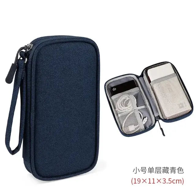 Portable Digital Storage Bag USB Gadget Waterproof Cable Organizer Pouch Electronic Device Accessories Cycling Bag Pack Supplies