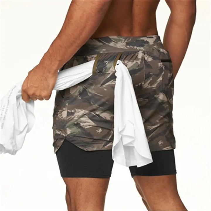 2020 Summer Men's 2-in-1 Quick Dry Running Shorts