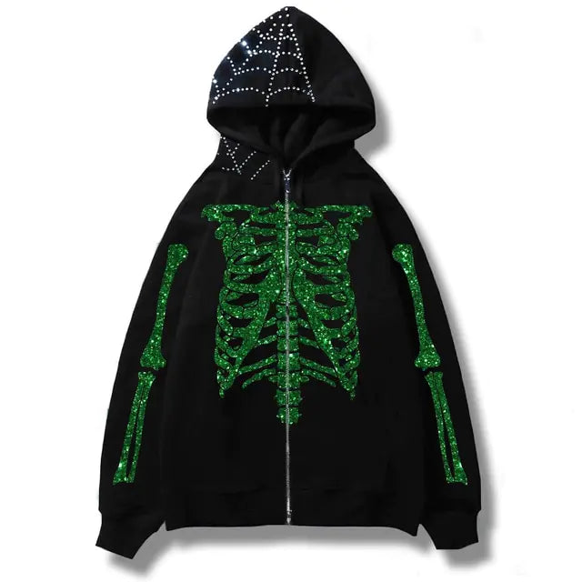 Men's Streetwear Skull Hoodies