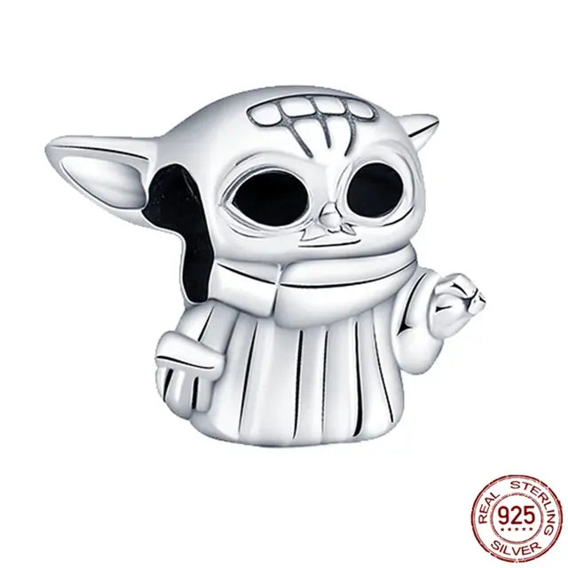 Fit Original Pandora 925 Silver Bracelet Star Wars Hot Toys Jewelry Charms Beads Womens Bracelet Fine DIY Birthday Making Gifts