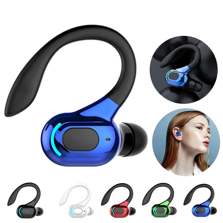 M-F8 Bluetooth 5.2 Wireless Earphone Ear Hook Mini Business Headphone HIFI Bass Noise Cancelling Sports Gaming Earbuds Headset