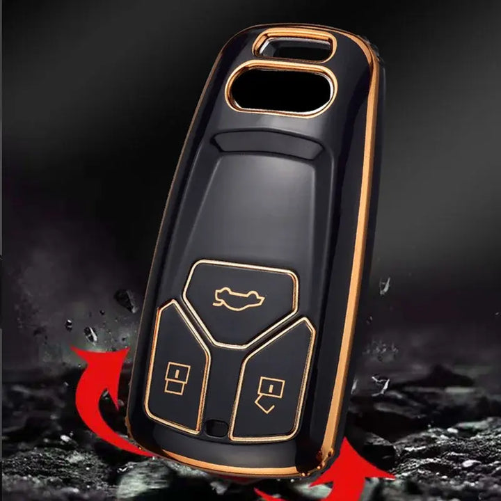 TPU Car Key Case for Audi A4 B9 Q5 Q7 TT TTS 8S 2016 2017 Car Accessories Remote Control Key Cover