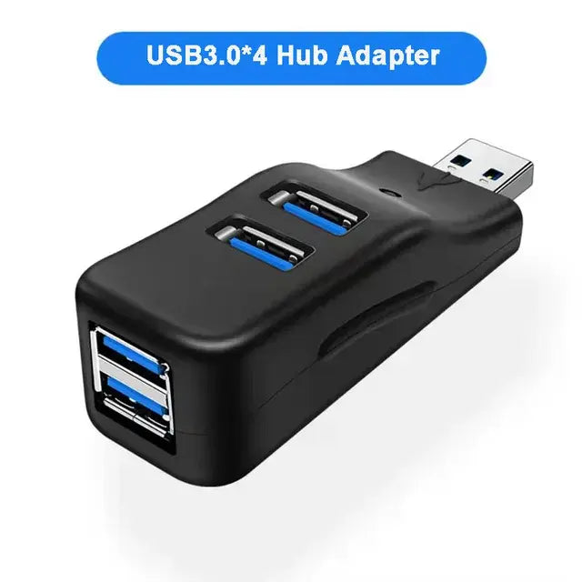 4 Ports Multi USB 3.0 HUB Adapter 5Gbps High Speed U Disk Reader Extender Splitter For Macbook Notebook PC Computer Accessories