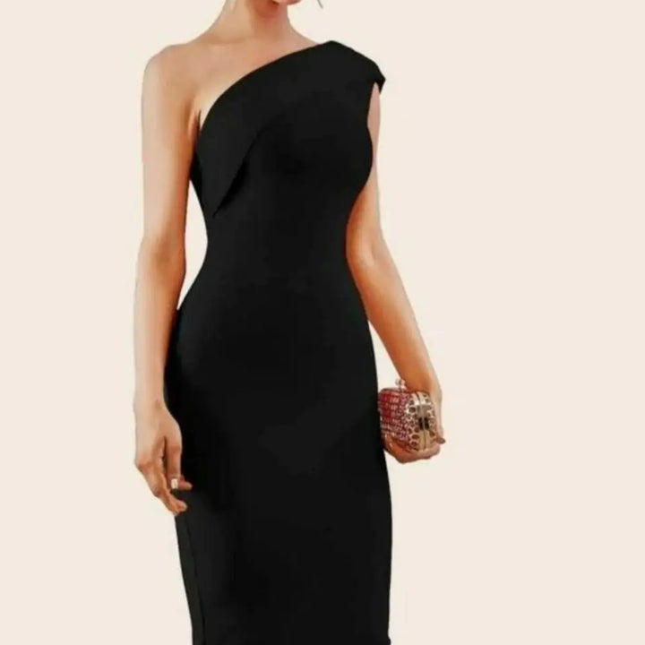 Midnight in London Off Shoulder Bodycon Dress