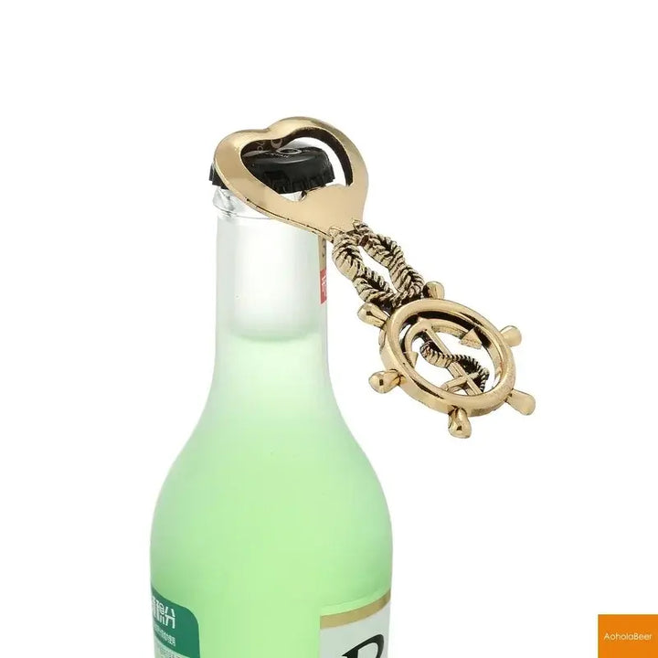 New Design Ocean Series Bottle Opener Exquisite Party Gifts Retro Anchor and Rudder Combo Beer Openers Tools Bar Gadgets