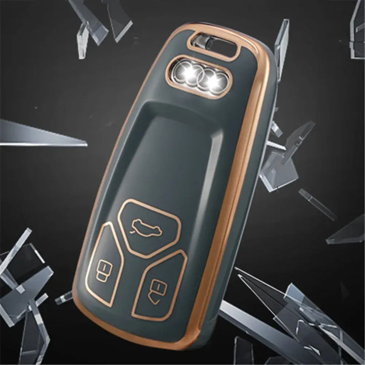 TPU Car Key Case for Audi A4 B9 Q5 Q7 TT TTS 8S 2016 2017 Car Accessories Remote Control Key Cover